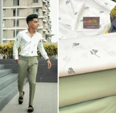 tmcretion Cotton Blend Printed Shirt & Trouser Fabric