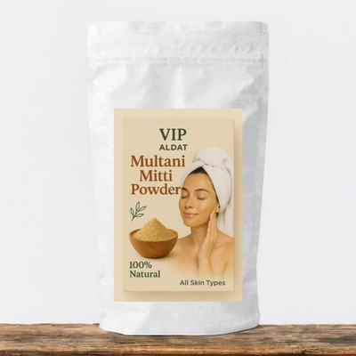 VIP ALDAT Gentle Skin Multani Mitti with Herbal Oil Absorbing & Glow Enhancing Properties(450 g)