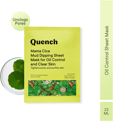 Quench Cica Face Sheet Mask to Control Excess Oil(23 ml)