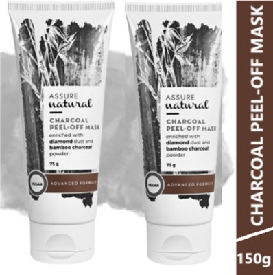 ASSURE Charcoal Peel-Off Mask Enriched with Diamond Dust And Bamboo Charcoal Powder(150 ml)