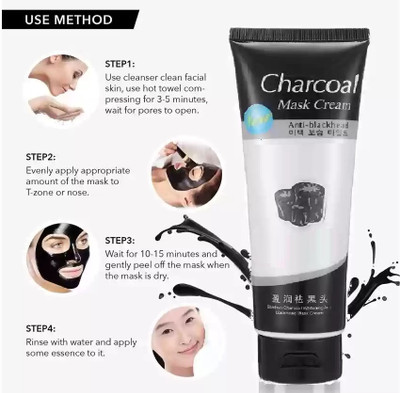 Jiwoo Charcoal Black Peel Off Mask for Men & Women(130 ml)