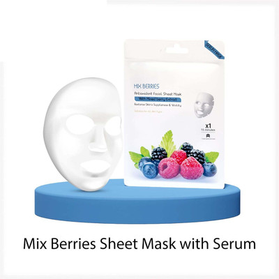 MYEONG MIX BERRIES SHEET MASK SERUM RESTORES SKIN'S SUPLLENESS & VITALITY(20 g)