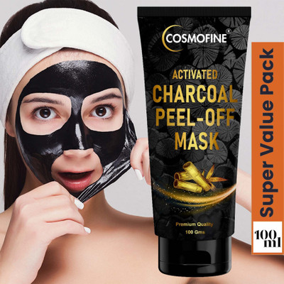 cosmofine Activated Charcoal Peel off Mask, Blackhead Removal Mask, Deep Cleansing(100 ml)