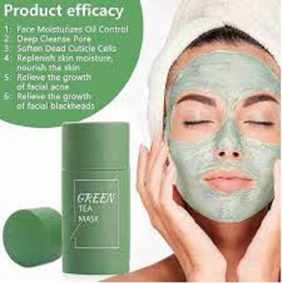 Luipui GREEN TEA MUD FACE MASK TRENDING LONG LASTING PACK OF 1(40 g)