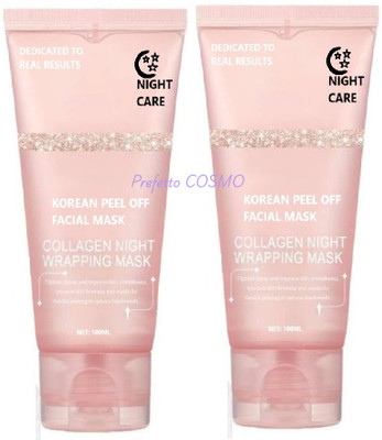 Prefetto COSMO Collagen Peel Off Mask Set of 2 for Skin Texture & Firmness(200 ml)