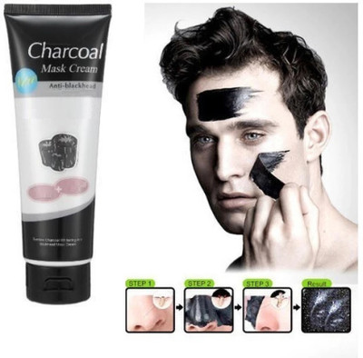 Vyomiris Cooling Effect | Deep Skin Purifying Cleansing Charcoal Black Peel Off Mask(130 ml)