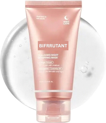 BIFRRUTANT Collagen Night Wrapping Peel Off Mask for Skin Glow and Care(75 ml)