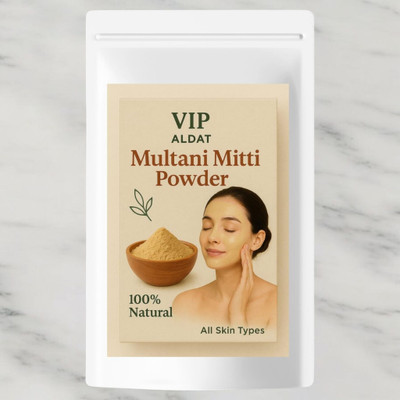 VIP ALDAT Herbal Radiant Multani Mitti for Daily Cleansing and Smooth Glowing Skin(100 g)