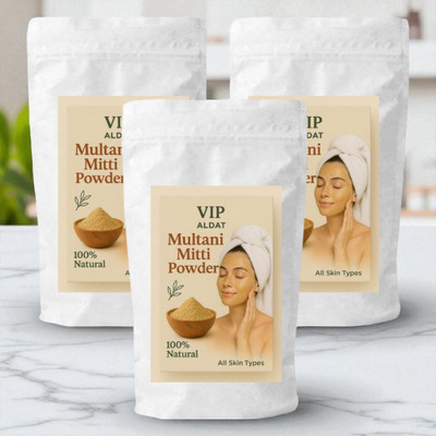 VIP ALDAT Multani Mitti Ultimate Herbal Glow Enhancer Powder for Deep Detoxification(450 g)