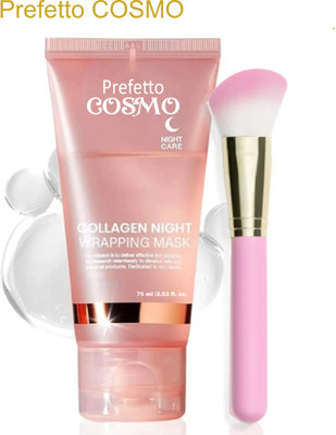 Prefetto COSMO Collagen Face Night Wrapping Peel-Off Mask Ultra Glow(2 Items in the set)