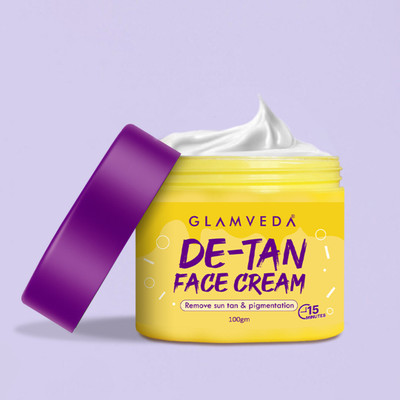 GLAMVEDA Detan Cleansing Face Pack Reduce Sun Tan & Dark Spots For Men & Women(100 g)