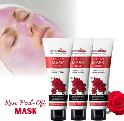 smartdrops Peel Off Mask | Face pack for Women | Rose Peel Off Mask(60 ml)