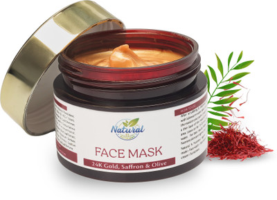 Natural N Nutrient Face Mask (24K Gold+Saffron6+Olive Leaf)(50 g)