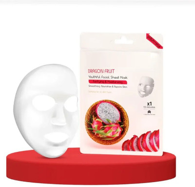 GABBU Dragon Fruit Sheet Mask with Serum | Soft and Healthy Skin(20 ml)