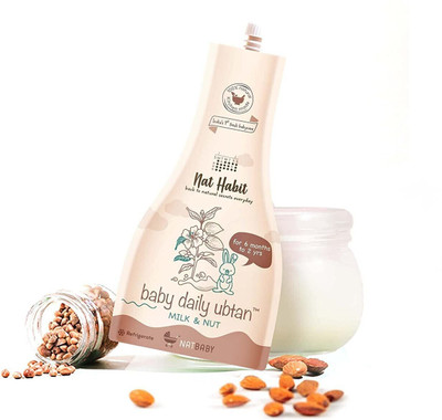 Nat Habit Baby Ubtan Powder Face Pack With Milk & Nut| Natural Daily Body Wash(80 g)
