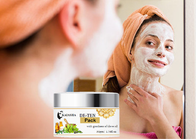 KAIASHA Trendy de tan clove face pack for womans and mens all skin care(50 g)