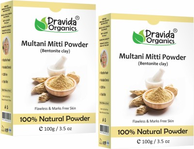 Dravida Organics Multani Mitti Powder (Bentonite Clay)(200 g)