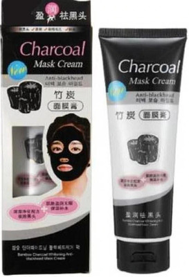 CHARCOAL MASK CREAM Peel Off Face Mask Cream Blackhead Remover pack of 1(130 ml)