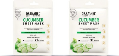 Dr. Rashel CUCUMBER SHEET MASK WITH SERUM | MOISTURIZES AND SOOTHES SKIN(40 g)