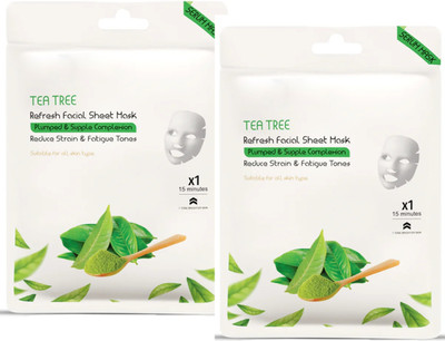 ADJD Tea Tree Face Sheet Mask With Serum For Women and Men(40 g)