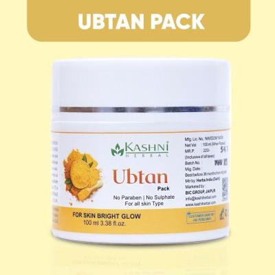 KASHNI Herbal Ubtan Face Pack 100ml - Natural Insta Glow & Tan Removal(100 ml)