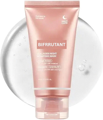 BIFRRUTANT Collagen Night Mask for Overnight Soft Skin Glow Care(75 ml)