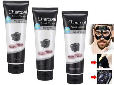 ADJD Blackhead remover charcoal peel off mask Face Mask for All Skin Types(390 ml)