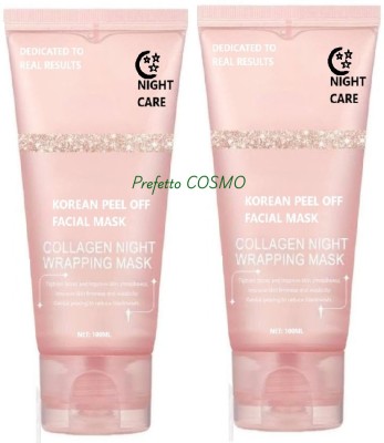 Prefetto COSMO Collagen Peel Off Mask Pack of 2 to Reduce Fine Lines(200 ml)