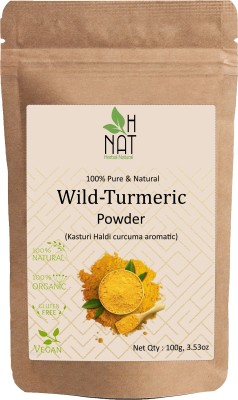 H NAT Wild turmeric powder | Kasturi turmeric | kasturi haldi powder for Glowing Skin(100 g)