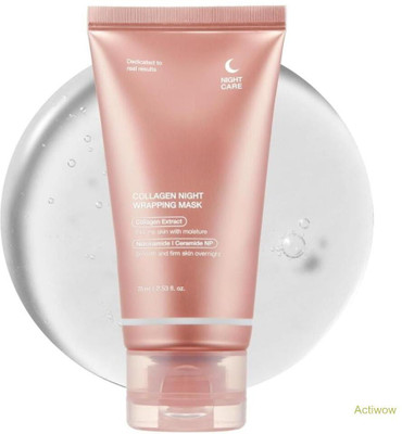 Actiwow Collagen Night Wrapping Mask for Wrinkle-Free Skin(100 ml)