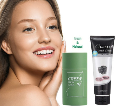 YAWI GREEN TEA FACE CLEANSING MUD MASK OIL CONTROL & CHARCOAL MASK(170 ml)