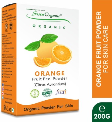 Sista Organic Natural Orange Peel Powder for Skin Whitening Face, Skin & Hair Care(200 g)