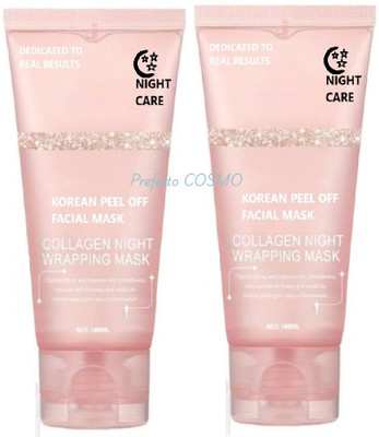 Prefetto COSMO Hydrating Collagen Night Mask Pack of 2 for Youthful Glow(200 ml)