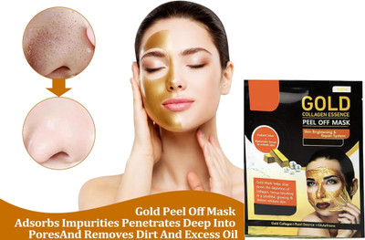 Sheny Gold Peel Off Mask For All Skin Types & Helps Remove Acne ( PACK OF 1)(25 ml)