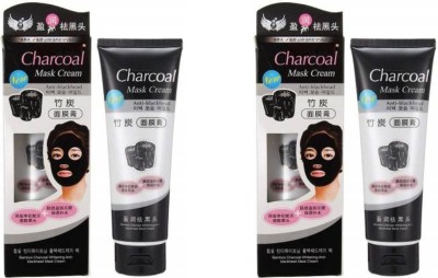 WEEPER Charcoal Purifying Cleansing Black Peel Off Mask Anti-Blackhead(Pack Of 2)(130 ml)