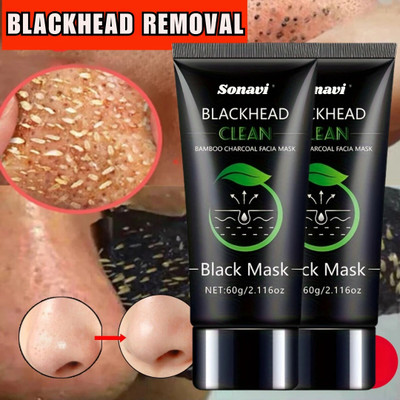 Sonavi Professional Use Charcoal Peel Off Mask, Removes Blackheads, Deep Pore Cleaning(120 g)