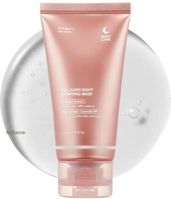 Actiwow Collagen Night Wrapping Mask for Flawless Skin Rejuvenation(100 ml)
