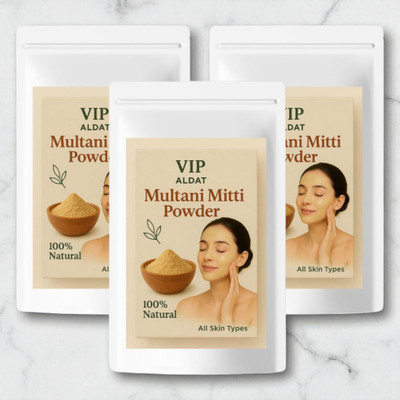 VIP ALDAT Mitti Authentic Pure Glow Secret Infused With Herbal Skin Brightness Power(450 g)