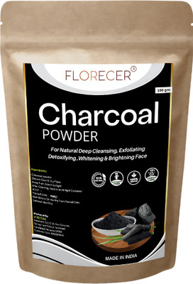 FLORECER Activated Charcoal Powder For Face(100 g)