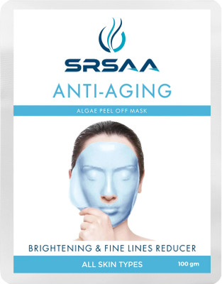SRSAA Anti-Aging Algae Peel-Off Mask | Collagen-Boosting, Firming | Reduces Wrinkles(100 g)