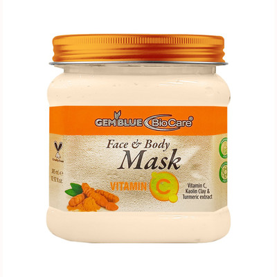 GEMBLUE BIOCARE Vitamin C Mask for Face & Body,Enriched with Vitamin C & Turmeric Extract, 385ml(385 ml)
