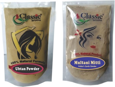Classic Aroma AROMA Ubtan Powder With AROMA Multani Mitti Pack of 2(100 g)
