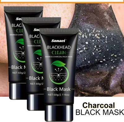 Sonavi Charcoal Peel Off Mask for Blachead and Whitehead Remover Dead Cell removal(180 g)