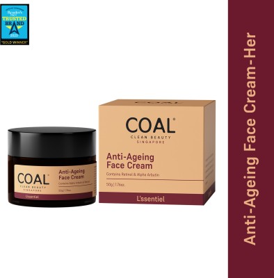 COAL CLEAN BEAUTY Anti-Ageing Face Cream for Men&Women,Promotes Collagen,Fades Dark Spot(50 g)