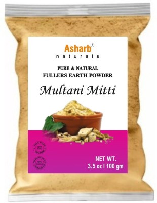 ASHARB Naturals Fullers Earth Powder 100g For Face Pack, Hair Pack(100 g)