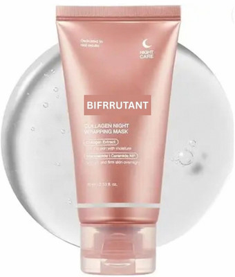 BIFRRUTANT Collagen Night Wrapping Peel Off Mask for Youthful Glow(75 ml)