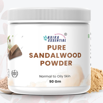 Avira Essential Pure Sandalwood Powder (Chandan)- Face & Skin Care| For Acne, Glow & Tan Removal(90 g)