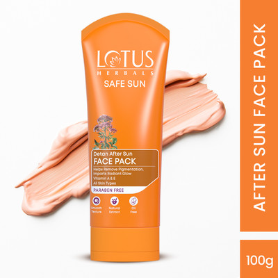 LOTUS HERBALS HERBALS SAFE SUN DeTAN After-Sun Face Pack(100 g)