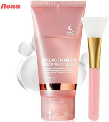 Reuu OO Collagen Night Wrapping Peel Off Mask for Balancing Skin pH and Reducing Acne(100 ml)