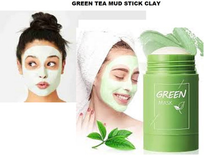 Luipui green tea claying best mud stick best for men & women(40 g)